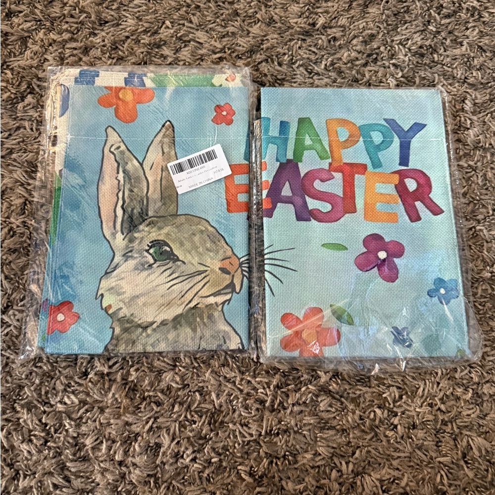 Easter Bunny yard flag